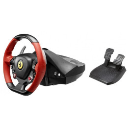Thrustmaster Ferrari 458 Spider Volante + Pedais Xbox One Preto, Vermelho