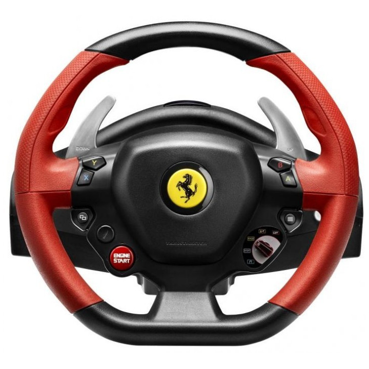 Thrustmaster Ferrari 458 Spider Volante + Pedais Xbox One Preto, Vermelho