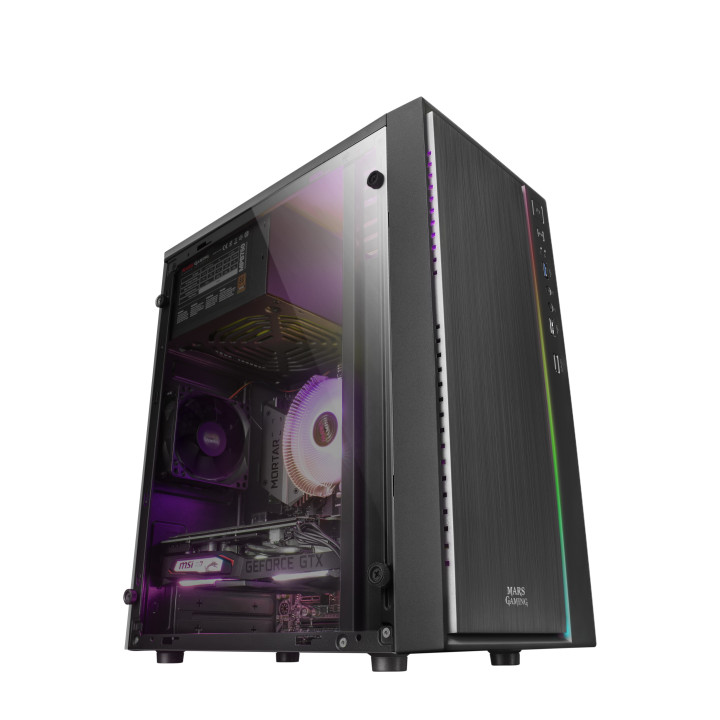 Mars Gaming MCM caixa para computador Mini Tower Preto