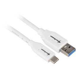 Sharkoon Cabo USB 3.1 (Gen. 2) USB A Macho / USB C Macho 1M Branco