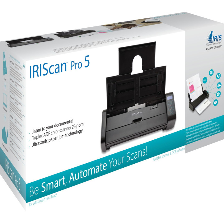 I.R.I.S. IRIScan Pro 5 600 x 600 DPI Scanner ADF Preto A4