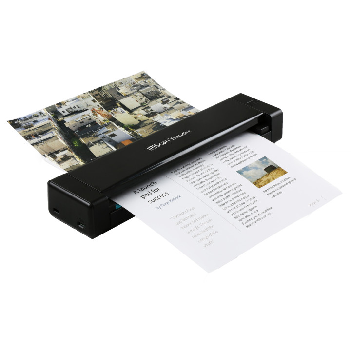 I.R.I.S. IRIScan Executive 4 600 x 600 DPI Scanner com alimentação por folhas Preto A4