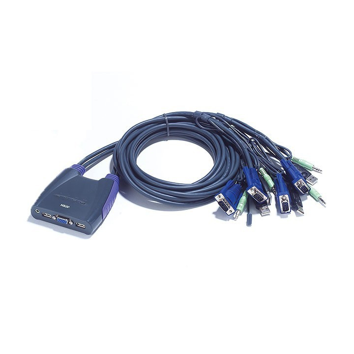 Aten CS64US chaveador KVM Azul