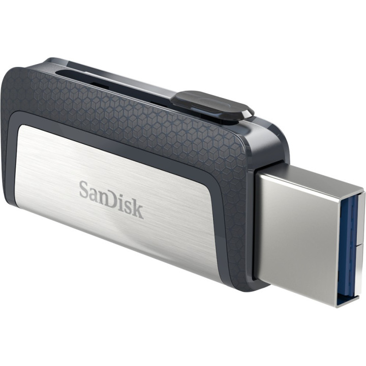 Sandisk Ultra Dual Drive USB Type-C unidade de memória USB 32 GB USB Type-A   USB Type-C 3.2 Gen 1 (3.1 Gen 1) Preto, Prateado
