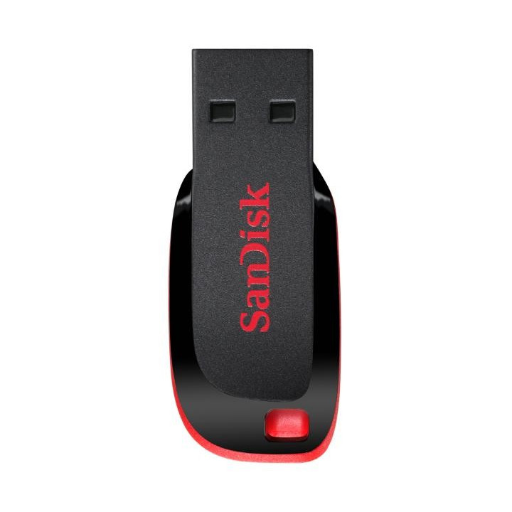 Sandisk Cruzer Blade unidade de memória USB 128 GB USB Type-A 2.0 Preto, Vermelho