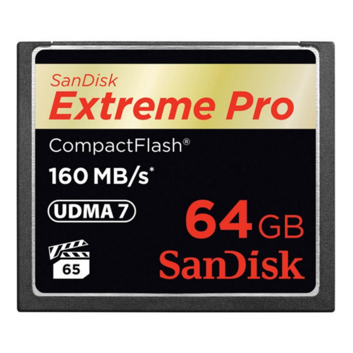 Sandisk 64GB Extreme Pro CF 160MB s cartão de memória Flash compacto
