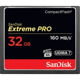 Sandisk 32GB Extreme Pro CF 160MB s cartão de memória Flash compacto
