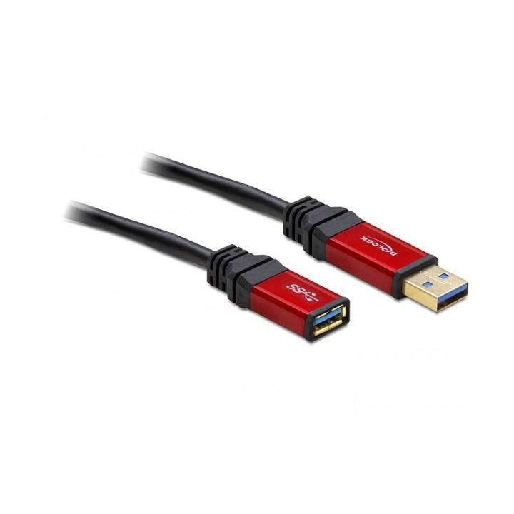 DeLOCK 5.0m USB 3.0 A cabo USB 5 m 3.2 Gen 1 (3.1 Gen 1) USB A