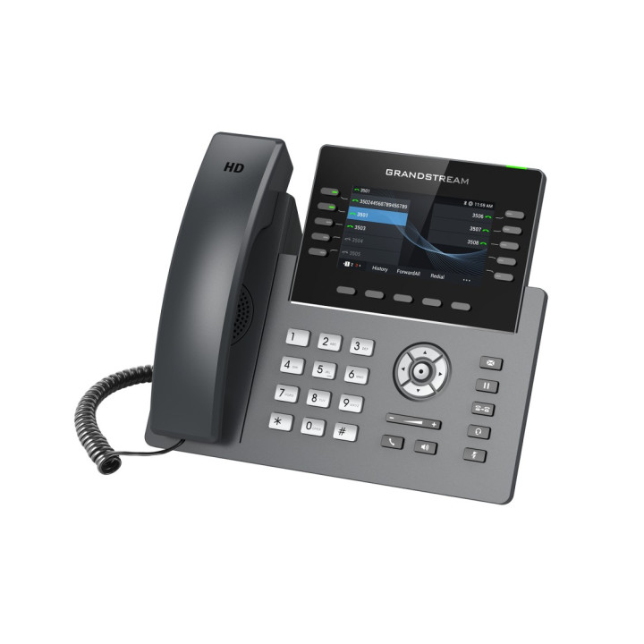 Grandstream Networks GRP2615 telefone IP Preto, Cinzento Estação com fios TFT 10 linhas Wi-Fi