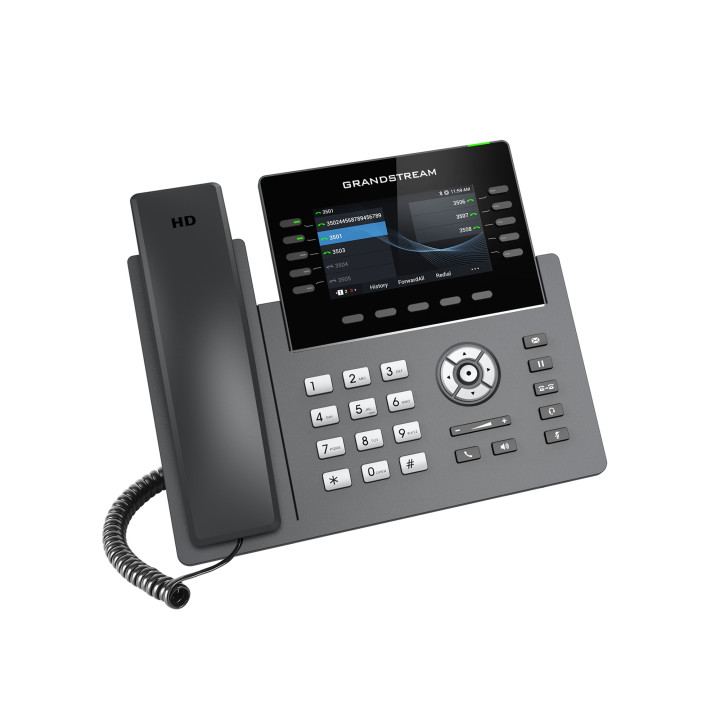 Grandstream Networks GRP2615 telefone IP Preto, Cinzento Estação com fios TFT 10 linhas Wi-Fi