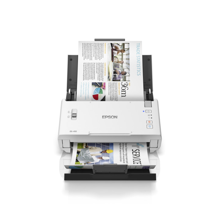 Epson WorkForce DS-410 600 x 600 DPI Scanner com alimentação por folhas Preto, Branco A4