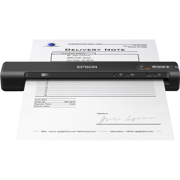 Epson WorkForce ES-60W 600 x 600 DPI Scanner com alimentação por folhas Preto A3