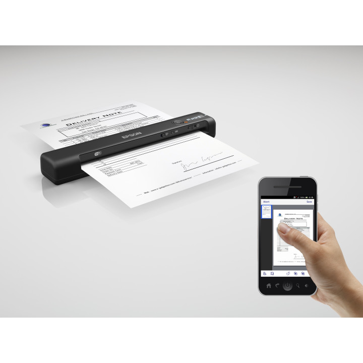 Epson WorkForce ES-60W 600 x 600 DPI Scanner com alimentação por folhas Preto A3