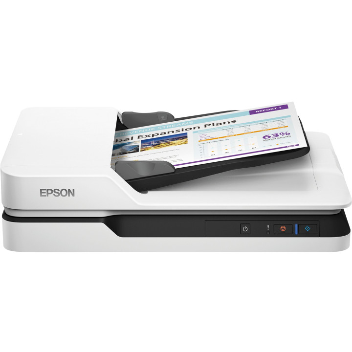 Epson WorkForce DS-1630 1200 x 1200 DPI Scanner de mesa e ADF Preto, Branco A4