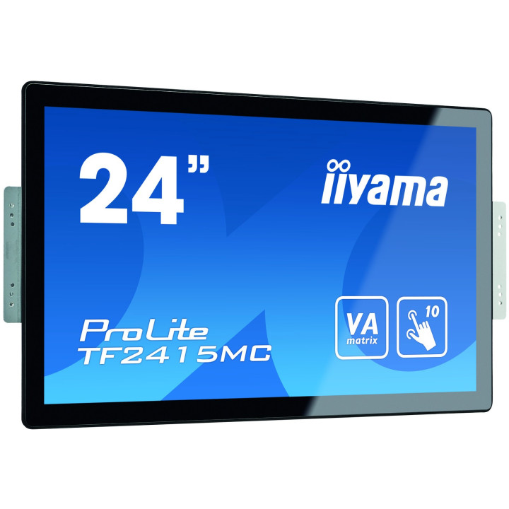 iiyama ProLite TF2415MC-B2 ecrã tátil 60,5 cm (23.8") 1920 x 1080 pixels Preto Multitoque Multi-usos