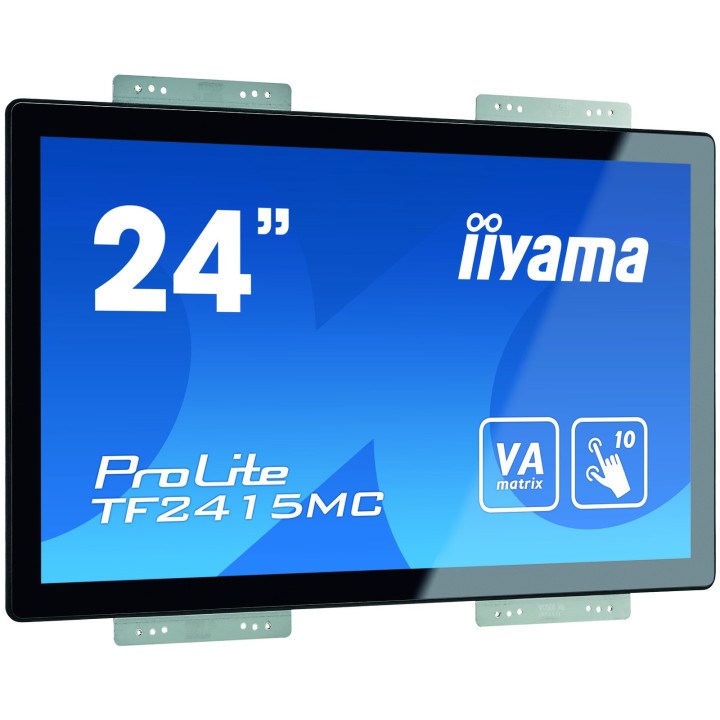 iiyama ProLite TF2415MC-B2 ecrã tátil 60,5 cm (23.8") 1920 x 1080 pixels Preto Multitoque Multi-usos