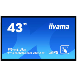 iiyama ProLite TF4338MSC-B2AG ecrã tátil 109,2 cm (43") 1920 x 1080 pixels Preto Multitoque Quiosque