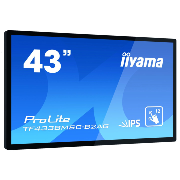 iiyama ProLite TF4338MSC-B2AG ecrã tátil 109,2 cm (43") 1920 x 1080 pixels Preto Multitoque Quiosque