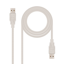 Nanocable 10.01.0304 cabo USB 3 m 2.0 USB A Bege