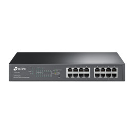 TP-LINK TL-SG1016PE Gerido Gigabit Ethernet (10 100 1000) Preto Apoio Power over Ethernet (PoE)