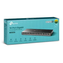 TP-LINK TL-SG116E Não-gerido Gigabit Ethernet (10 100 1000) Preto
