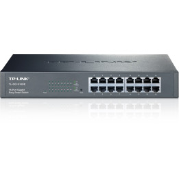 TP-LINK TL-SG1016DE Gerido L2 Gigabit Ethernet (10 100 1000) Preto
