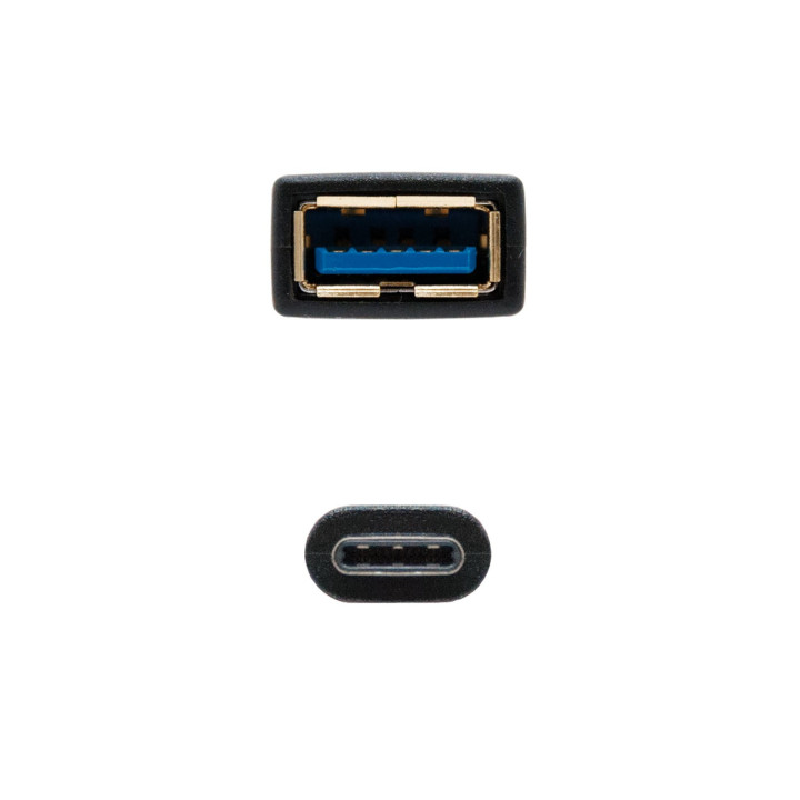 Nanocable USB 3.1, 0.15m cabo USB 0,15 m 3.2 Gen 2 (3.1 Gen 2) USB A USB C Preto
