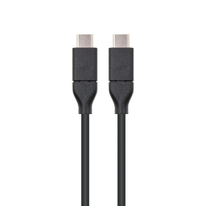 Nanocable USB 3.1, 1m cabo USB 3.2 Gen 2 (3.1 Gen 2) USB C Preto