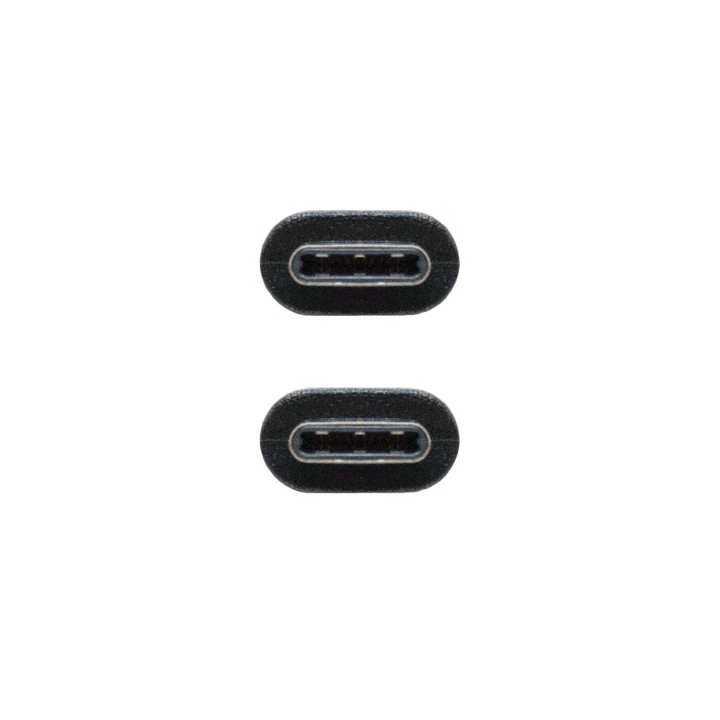 Nanocable USB 3.1, 1m cabo USB 3.2 Gen 2 (3.1 Gen 2) USB C Preto