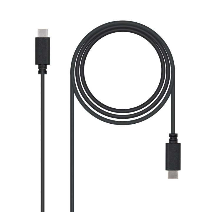 Nanocable USB 2.0, 1m cabo USB USB C Preto