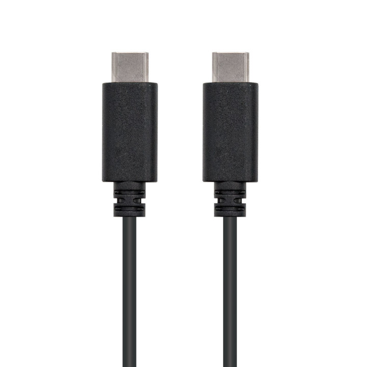 Nanocable USB 2.0, 1m cabo USB USB C Preto