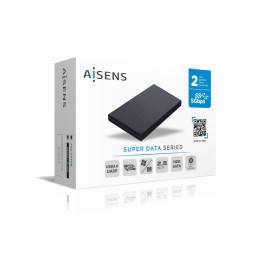 AISENS ASE-2530B Caixa para Discos Rígidos 2.5" Caixa de disco rígido Preto