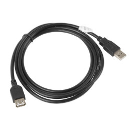 Lanberg CA-USBE-10CC-0018-BK cabo USB 1,8 m 2.0 USB A Preto
