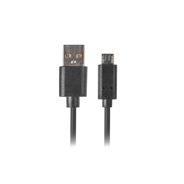 Lanberg CA-USBM-20CU-0018-BK cabo USB 1,8 m 2.0 Micro-USB A USB C Preto