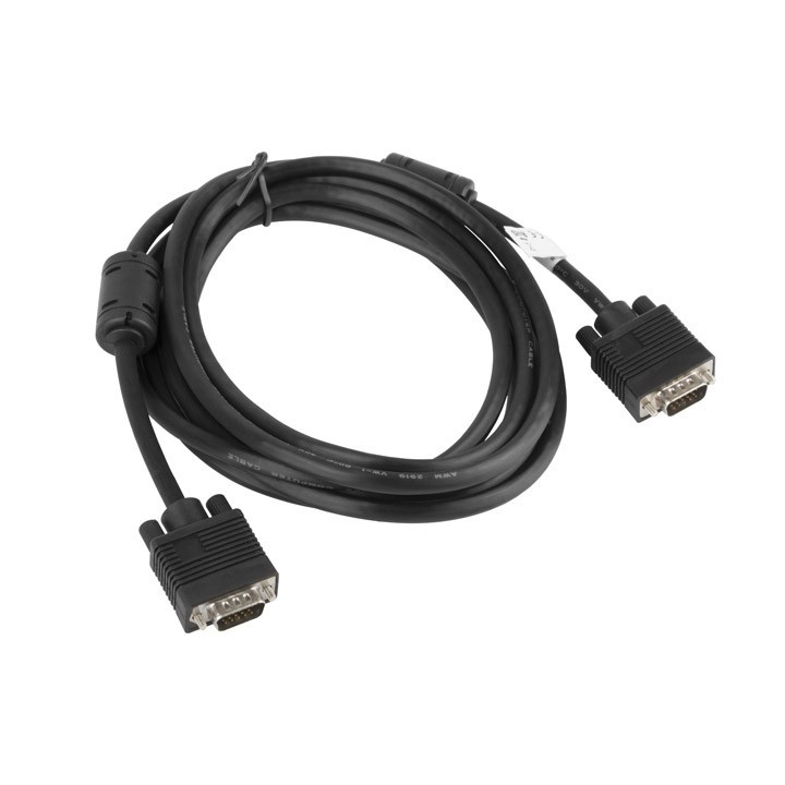 Lanberg CA-VGAC-10CC-0030-B cabo VGA 3 m VGA (D-Sub) Preto