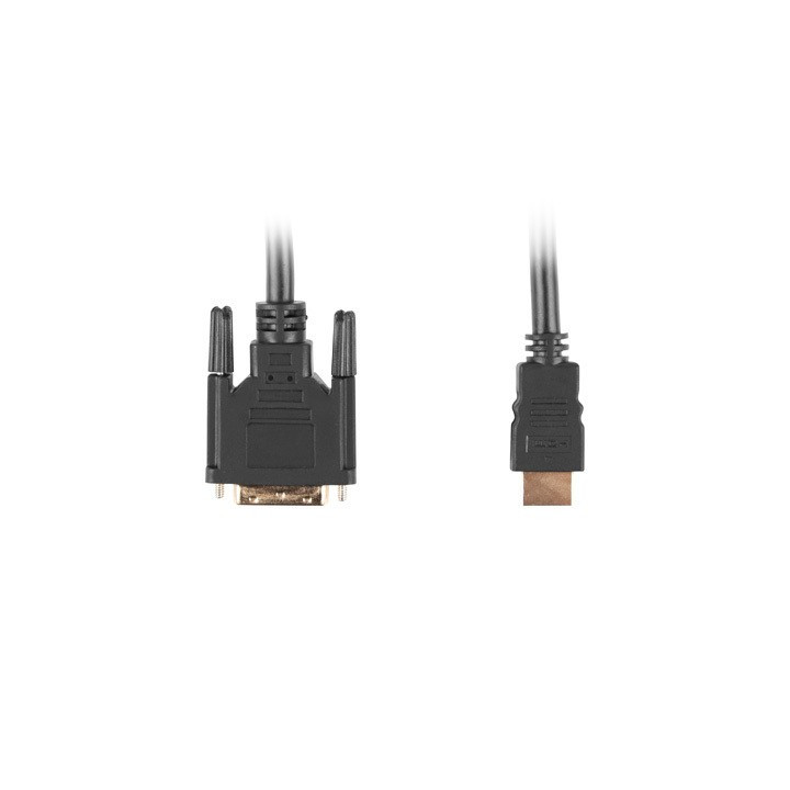 Lanberg CA-HDDV-10CC-0030-BK adaptador de cabo de vídeo 3 m HDMI Type A (Standard) DVI-D Preto