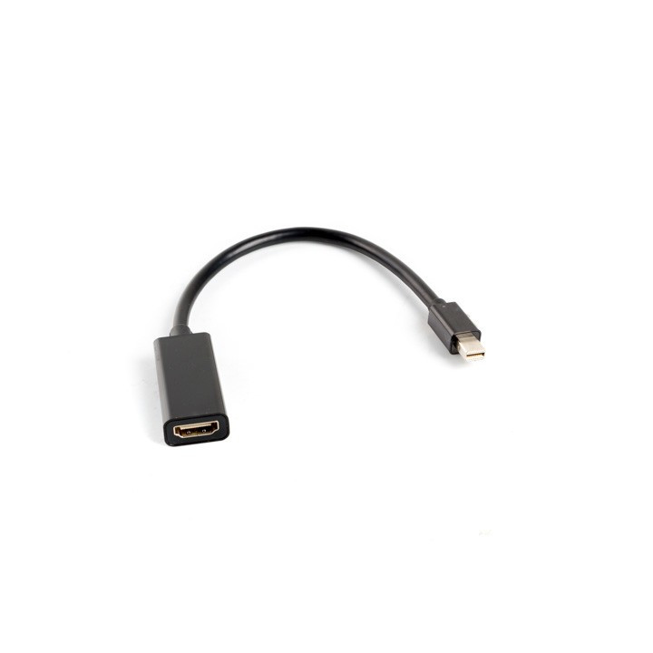 Lanberg AD-0005-BK cabo de interface adaptador de género Mini DisplayPort HDMI 1.3b Preto