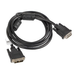 Lanberg CA-DVIS-10CC-0018-BK cabo DVI 1,8 m DVI-D Preto