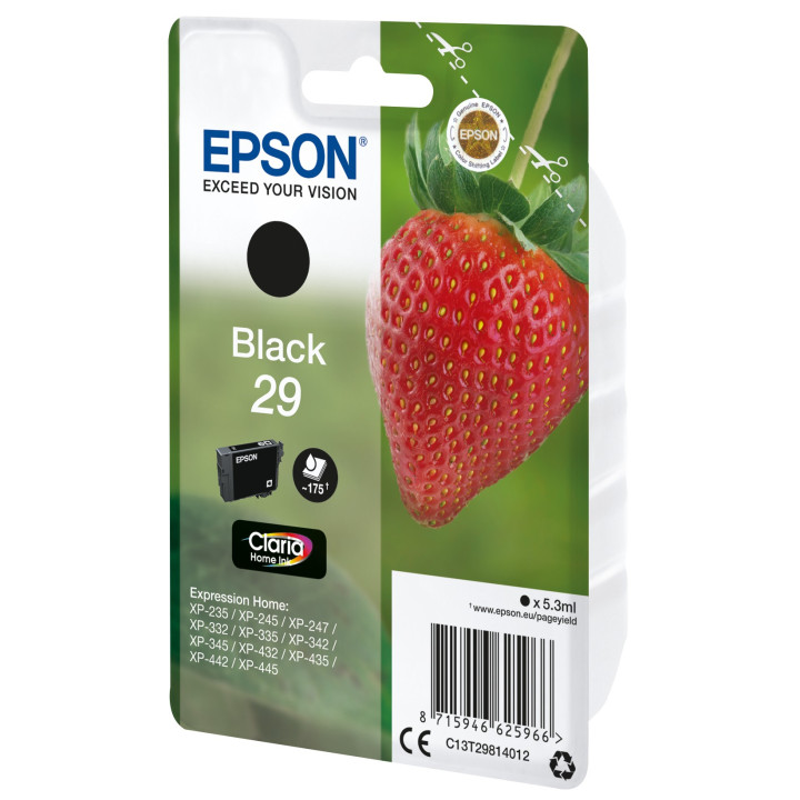 Epson Strawberry C13T29814012 tinteiro Original Preto 1 unidade(s)