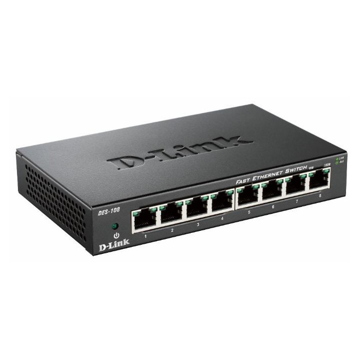 D-Link DES-108 Preto