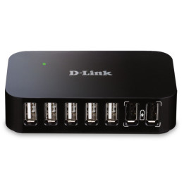 D-Link DUB-H7 USB 2.0 Type-B 480 Mbit s Preto