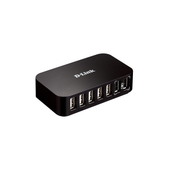 D-Link DUB-H7 USB 2.0 Type-B 480 Mbit s Preto