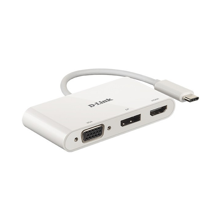 D-Link DUB-V310 base & duplicador de portas Com fios USB 3.2 Gen 1 (3.1 Gen 1) Type-C Branco
