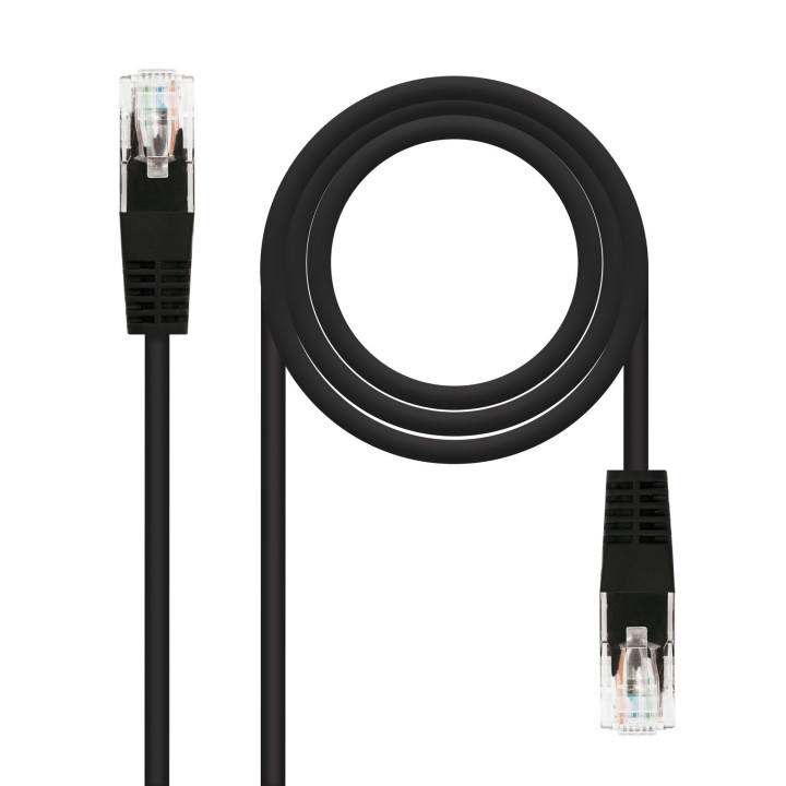 Nanocable 10.20.0105-BK cabo de rede 5 m Cat5e U UTP (UTP) Preto