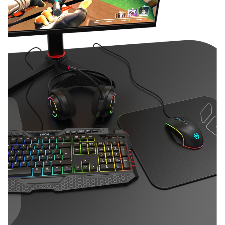 Krom Kritic RGB Rainbow Gaming Kit PT