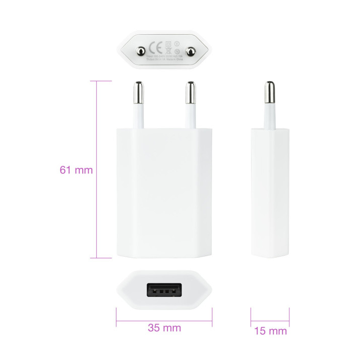 Nanocable 10.10.2001 carregador de dispositivos móveis interior Branco