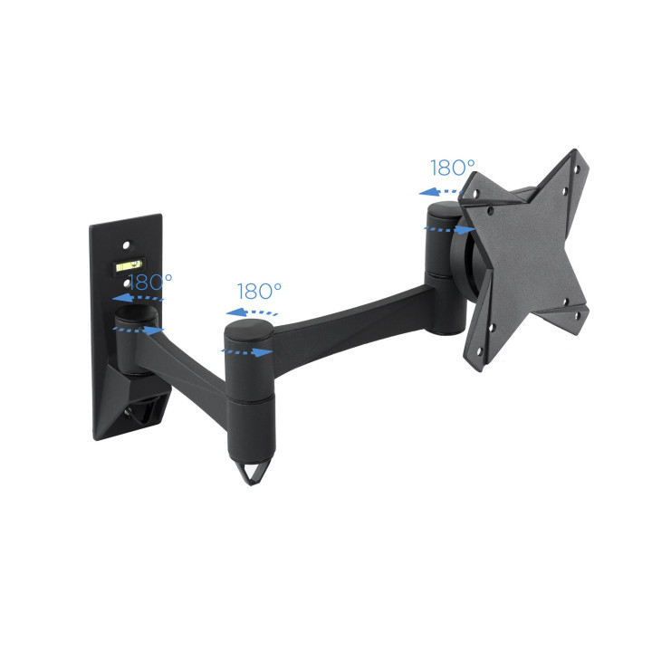TooQ LP2323TN-B suporte de parede de ecrãs planos 58,4 cm (23") Preto
