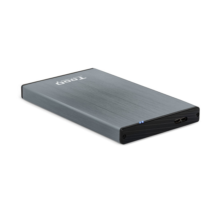 TooQ TQE-2527G Caixa para Discos Rígidos 2.5" Caixa de disco rígido Preto, Cinzento