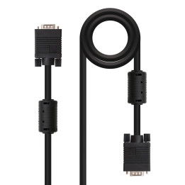 Nanocable 10.15.0101 cabo VGA 1 m VGA (D-Sub) Preto