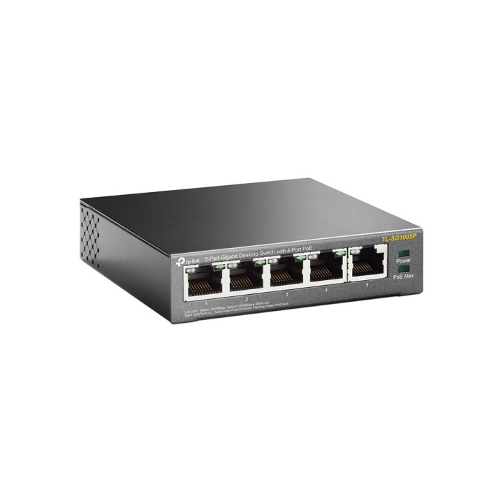 TP-LINK TL-SG1005P Não-gerido Gigabit Ethernet (10 100 1000) Preto Apoio Power over Ethernet (PoE)